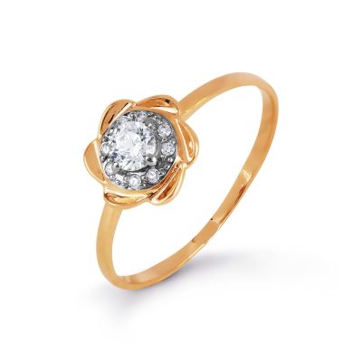 

Кольцо с Swarovski Zirconia Линии Любви, Кольцо Т147017173