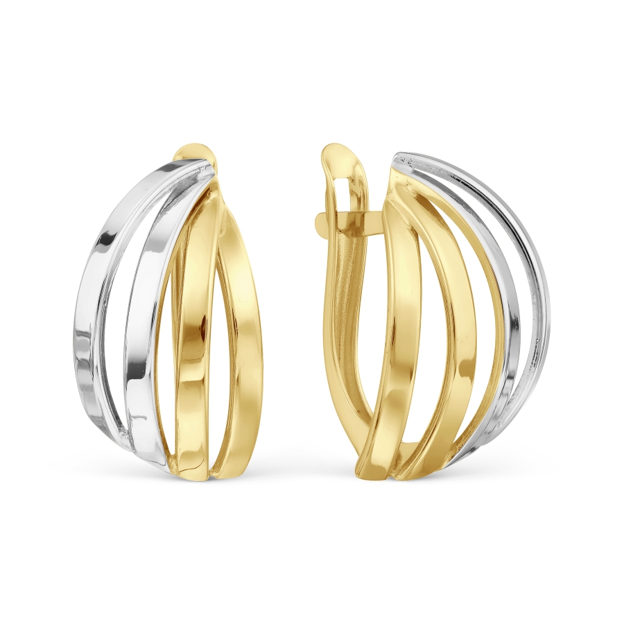 

Серьги из желтого золота Линии Любви, Серьги Т930028617