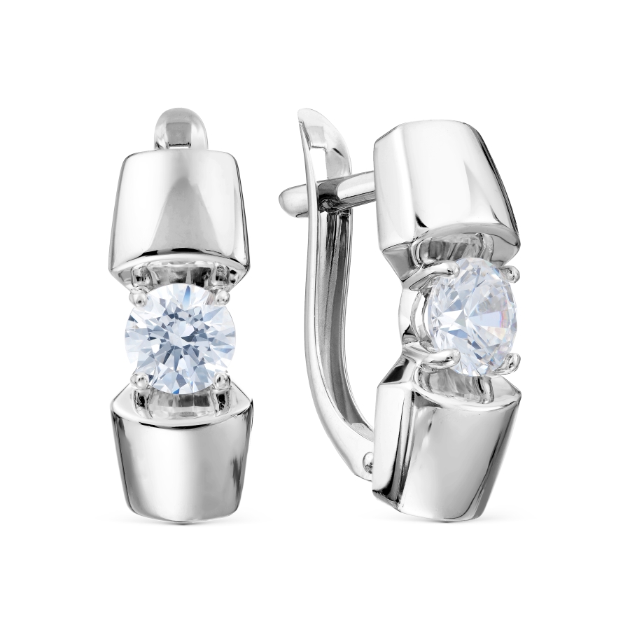 

Серьги с Swarovski Zirconia Линии Любви, Серьги Т302029791