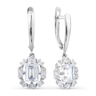 

Серьги с Swarovski Zirconia Линии Любви, Серьги Т302028894