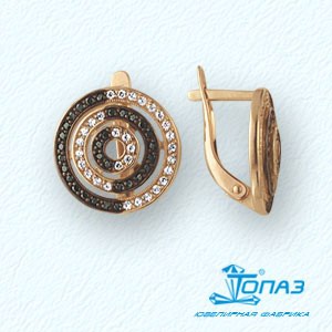 

Серьги с фианитами Линии Любви, Серьги Т142021073