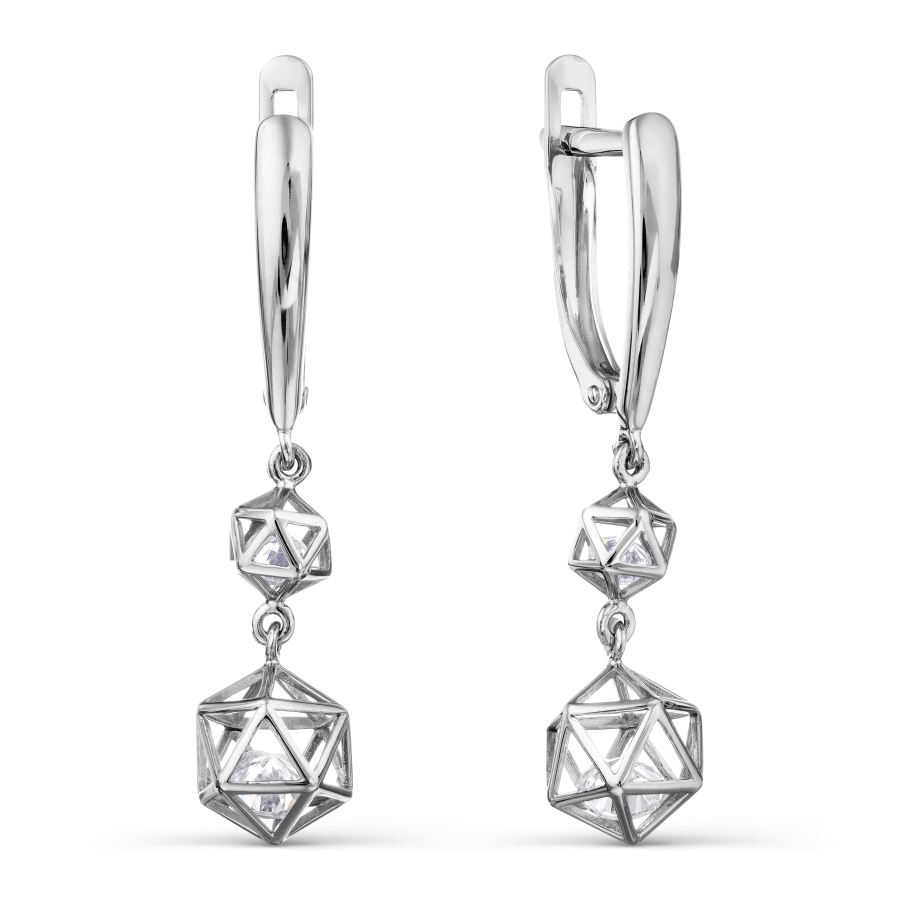 

Серьги с Swarovski Zirconia Линии Любви, Серьги Т307028901