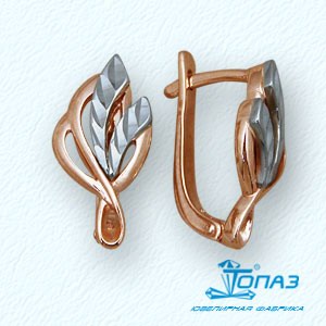 

Серьги из красного золота Линии Любви, Серьги Т13062643