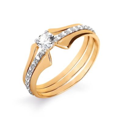 

Кольцо с Swarovski Zirconia Линии Любви, Кольцо Т147017155