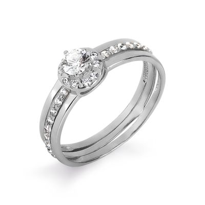 

Кольцо с Swarovski Zirconia Линии Любви, Кольцо Т307017153