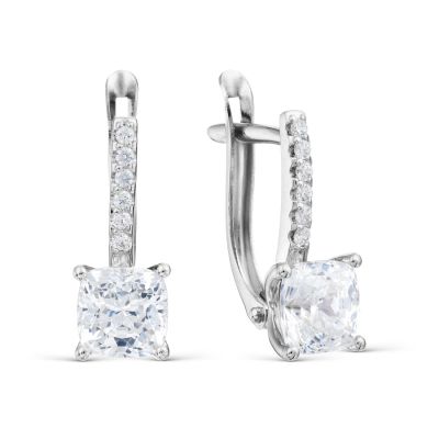 

Серьги с Swarovski Zirconia Линии Любви, Серьги Т30202Б094