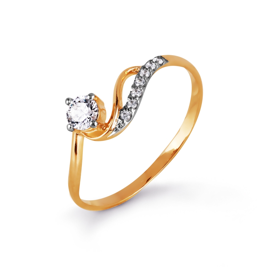 

Кольцо с Swarovski Zirconia Линии Любви, Кольцо Т147017166