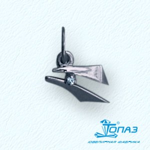 

Подвеска с фианитом Линии Любви, Подвески и кулоны Т30203021