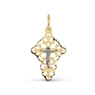 

Крестик из желтого золота Линии Любви, Крестики Т93066672