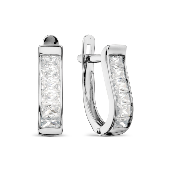 

Серьги с Swarovski Zirconia Линии Любви, Серьги Т302028319