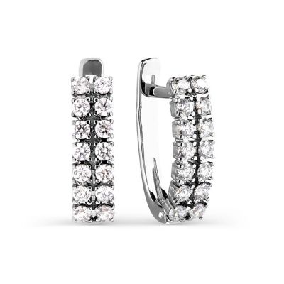 

Серьги с Swarovski Zirconia Линии Любви, Серьги Т307026340