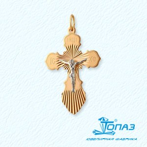 

Крестик из красного золота Линии Любви, Крестики Т13066239