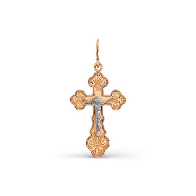 

Крестик из красного золота Линии Любви, Крестики Т13096662
