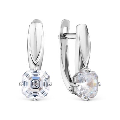 

Серьги с Swarovski Zirconia Линии Любви, Серьги Т302028757