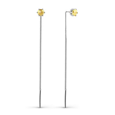 

Серьги с цитринами Линии Любви, Серьги Т301026454