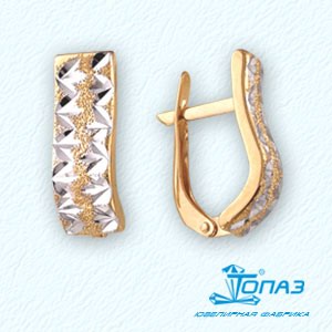 

Серьги из красного золота Линии Любви, Серьги Т140221877