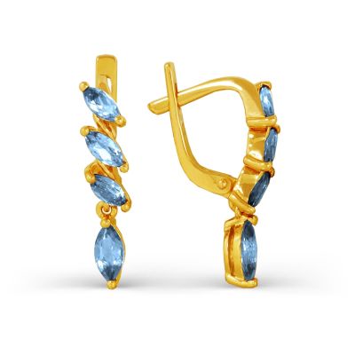 

Серьги с топазами Линии Любви, Серьги Т901023538