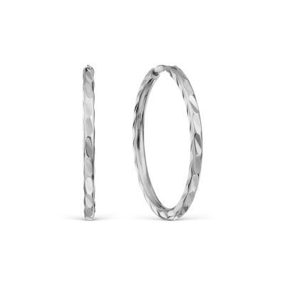 

Серьги конго из белого золота Линии Любви, Серьги Т300621251