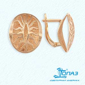 

Серьги из красного золота Линии Любви, Серьги Т110622905