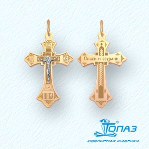 

Крестик из красного золота Линии Любви, Крестики Т13096007