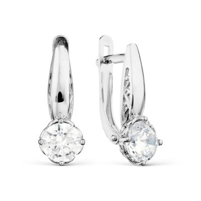 

Серьги с Swarovski Zirconia Линии Любви, Серьги Т302029336