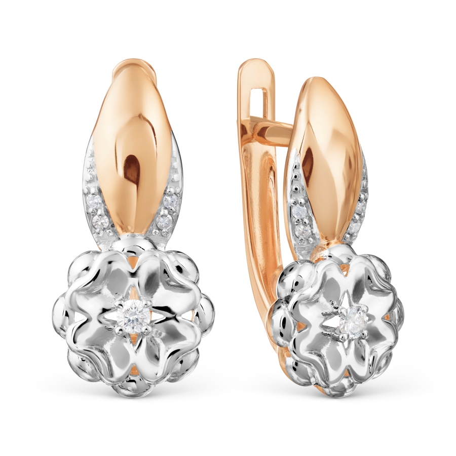 

Серьги с бриллиантами Линии Любви, Серьги Т141028982