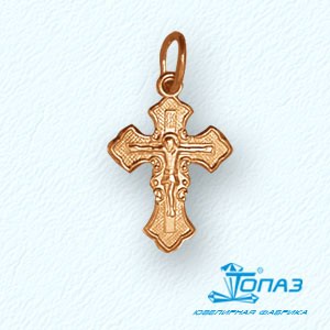 

Крестик из красного золота Линии Любви, Крестики ВКТ050158