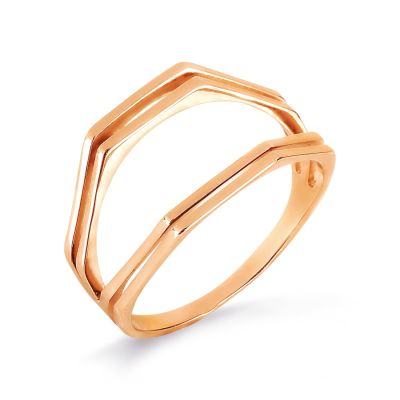 

Кольцо из красного золота Линии Любви, Кольцо Т200017148