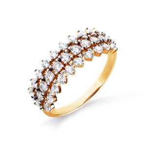

Кольцо с Swarovski Zirconia Линии Любви, Кольцо Т142016139