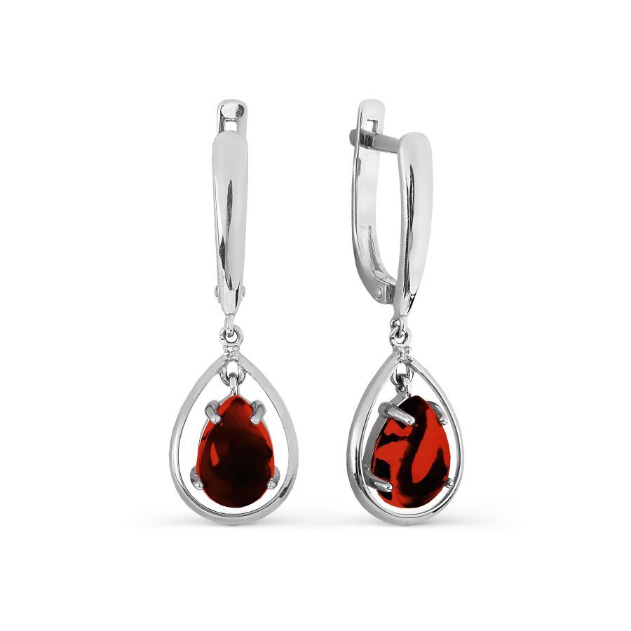 

Серьги из белого золота Линии Любви