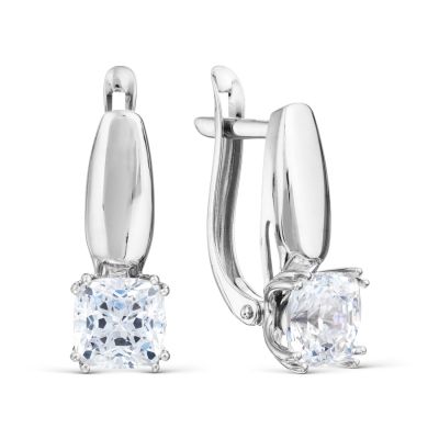 

Серьги с Swarovski Zirconia Линии Любви, Серьги Т30202Б097