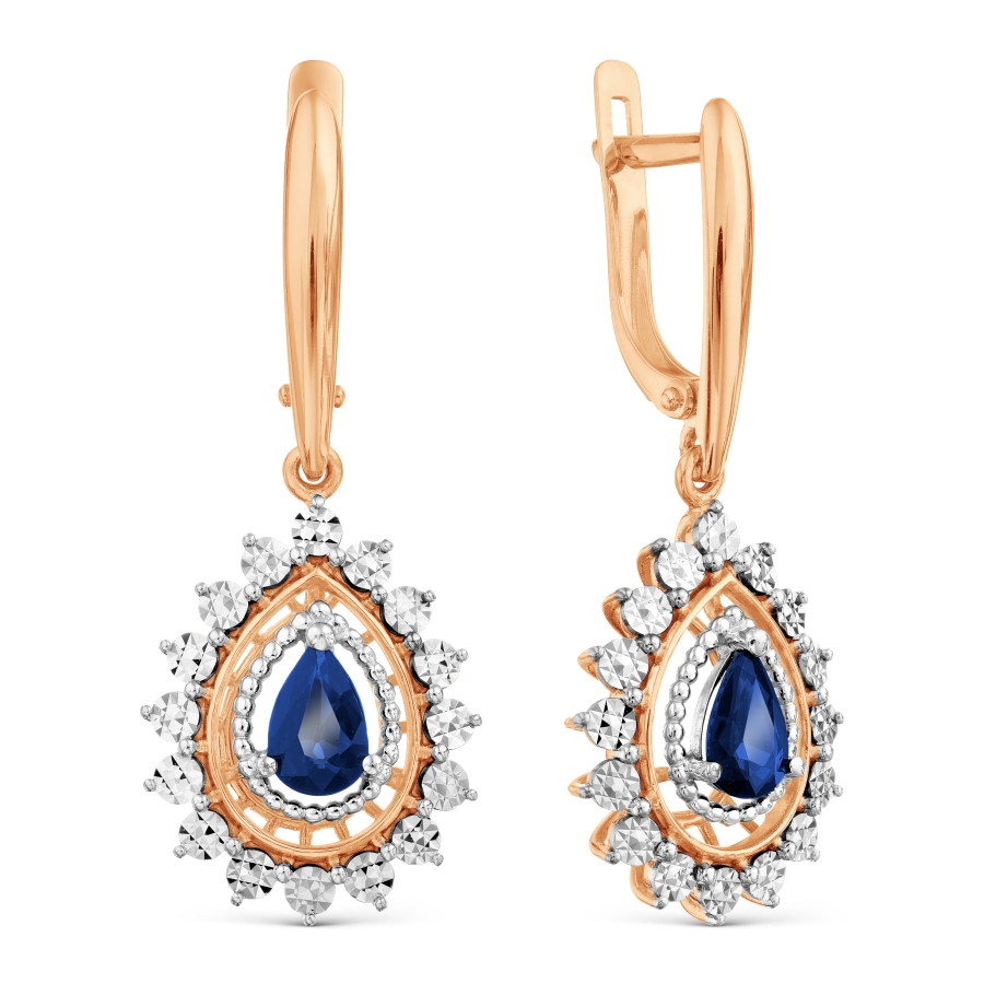 

Серьги с сапфирами Линии Любви