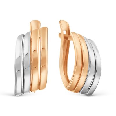 

Серьги из красного золота Линии Любви, Серьги Т130028605
