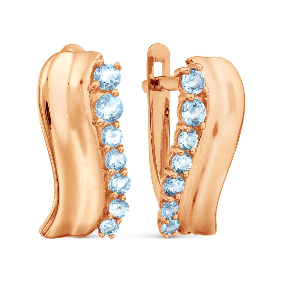 

Серьги с топазами Линии Любви