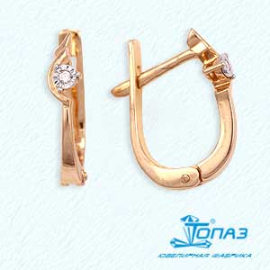 

Серьги с бриллиантами Линии Любви, Серьги Т145621939