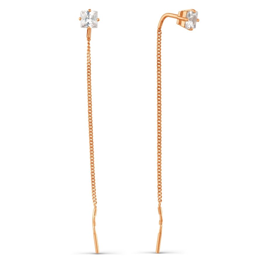 

Серьги с фианитами Линии Любви, Серьги Т102027837