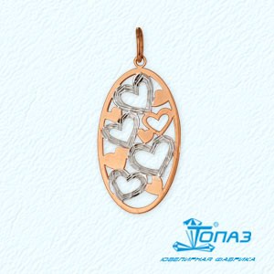 

Подвеска из красного золота Линии Любви, Подвески и кулоны Т140631047
