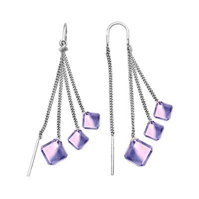 

Серьги с аметистами Линии Любви, Серьги Т30102863-03