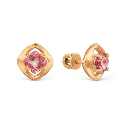 

Серьги с фианитами Premium Линии Любви, Серьги Т10202Б194-01