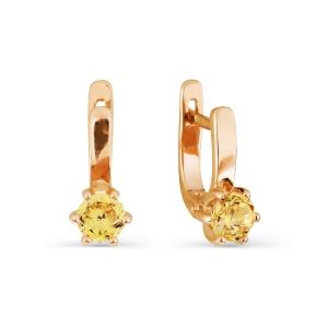 

Серьги с фианитами Линии Любви, Серьги Т102026657-02