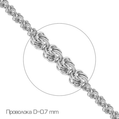 

Цепочка из серебра Линии Любви, Цепь Ц1РЗ07РО010070
