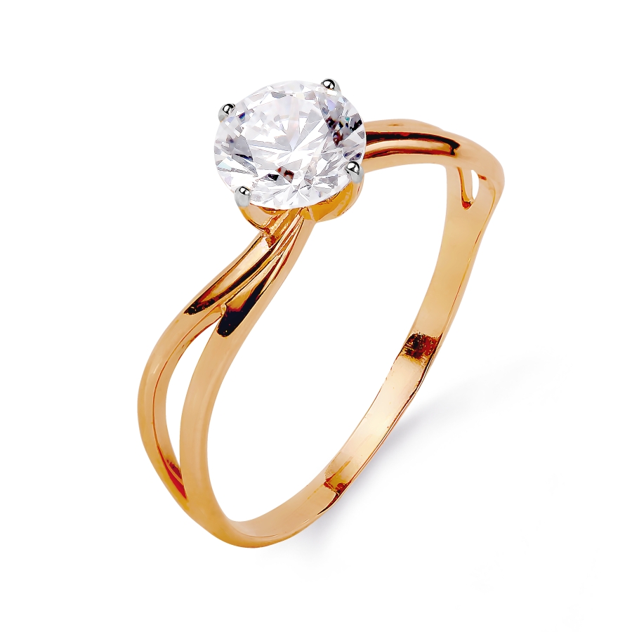 

Кольцо с Swarovski Zirconia Линии Любви