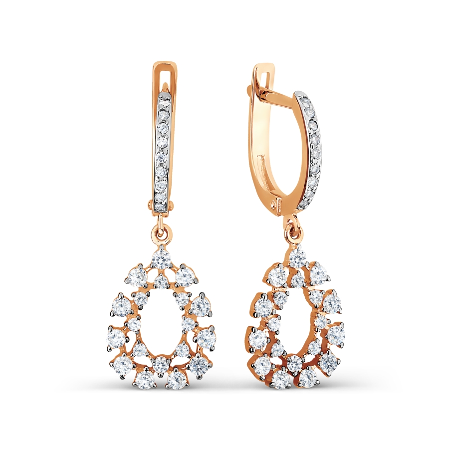 

Серьги с Swarovski Zirconia Линии Любви, Серьги Т147027237