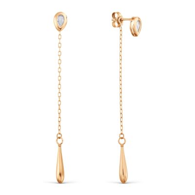 

Серьги из красного золота Линии Любви, Серьги Т10202В042