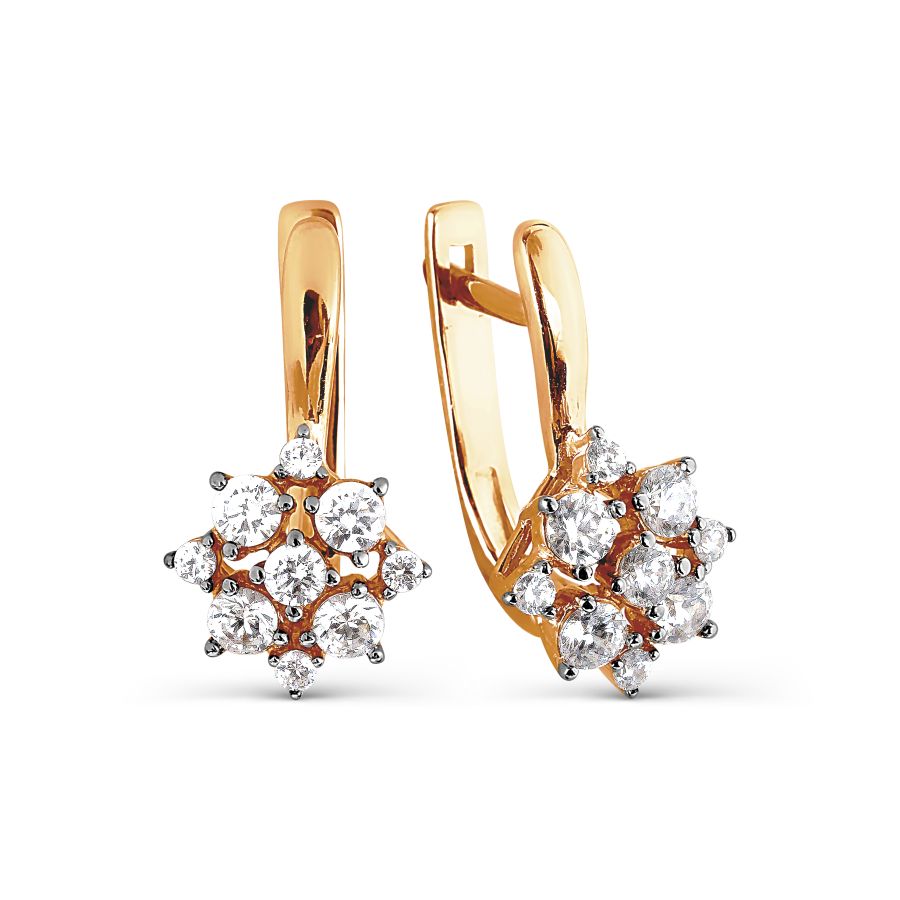

Серьги с Swarovski Zirconia Линии Любви