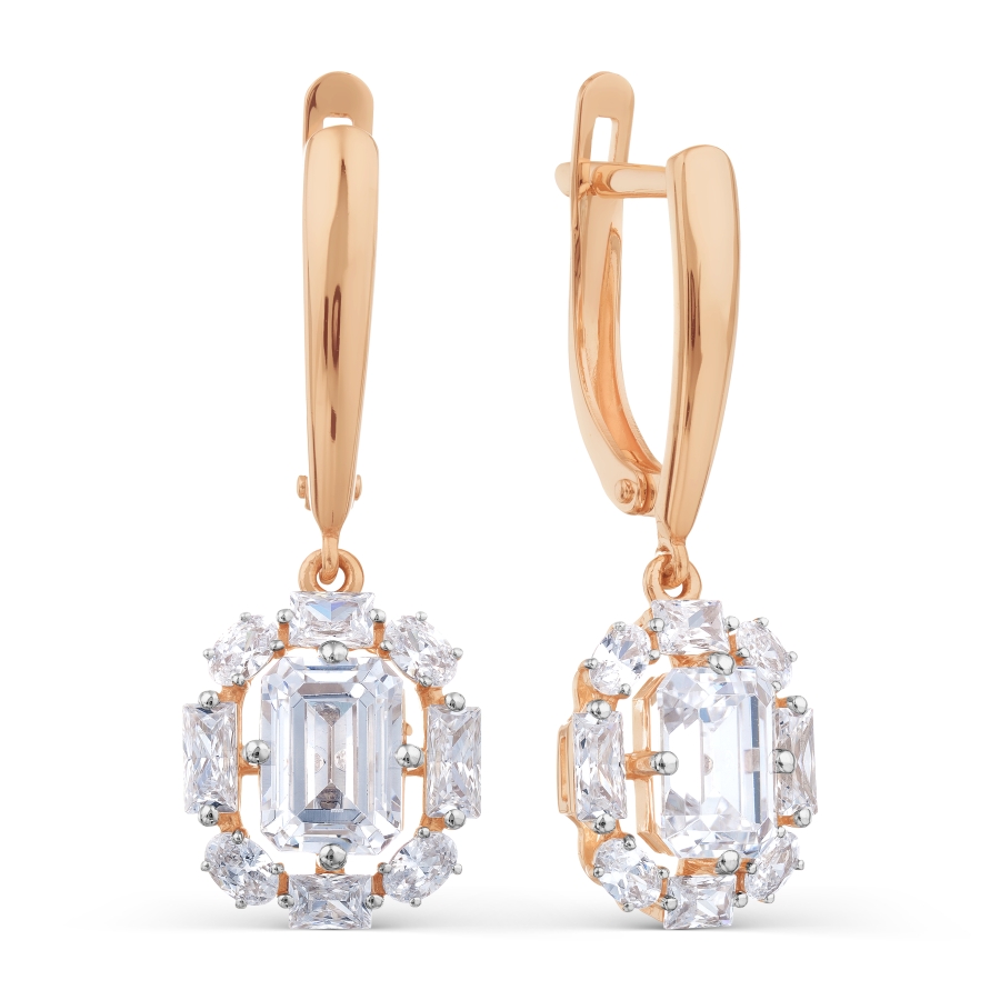 

Серьги с Swarovski Zirconia Линии Любви, Серьги Т142028894