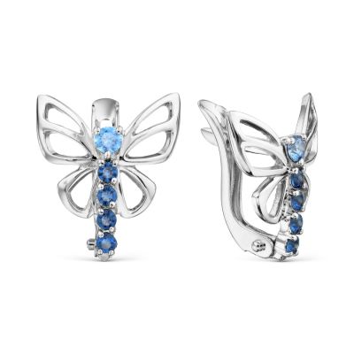 

Серьги с Swarovski Zirconia Линии Любви, Серьги Т30202Б231