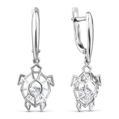 

Серьги с фианитами Premium Линии Любви, Серьги Т30702Б330