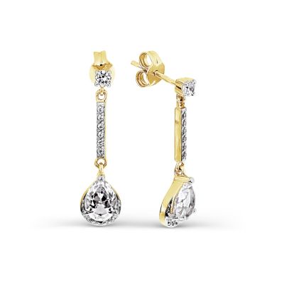 

Серьги с топазами и фианитами Линии Любви, Серьги Т943026723