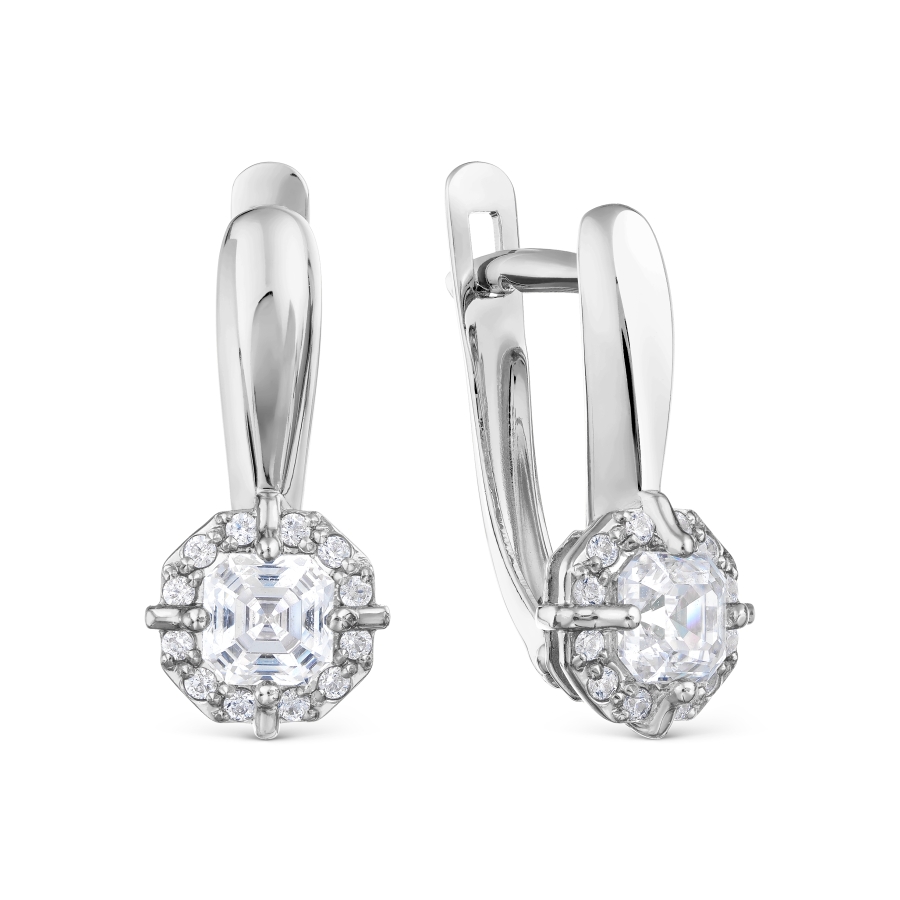 

Серьги с Swarovski Zirconia Линии Любви, Серьги Т302029862